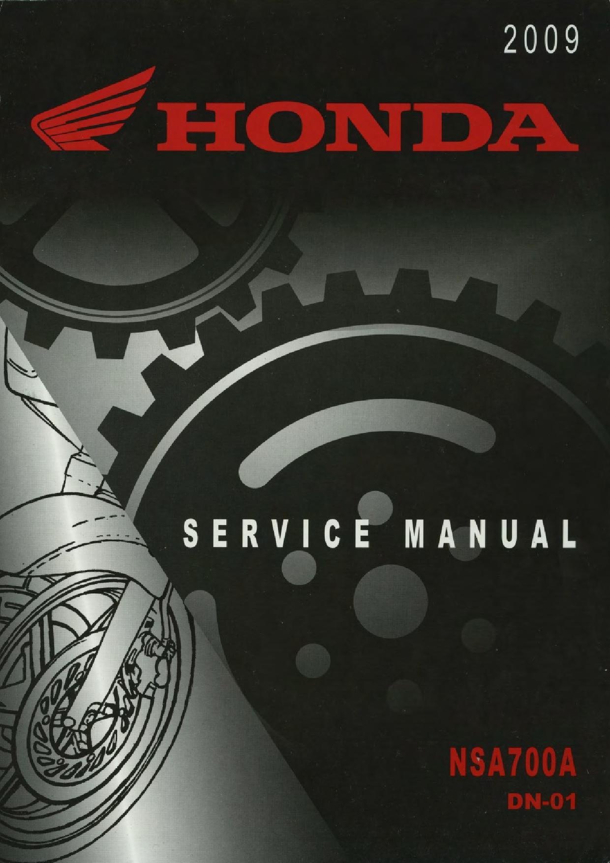 File:Honda NSA700A DN-01 2009 Service Manual.pdf