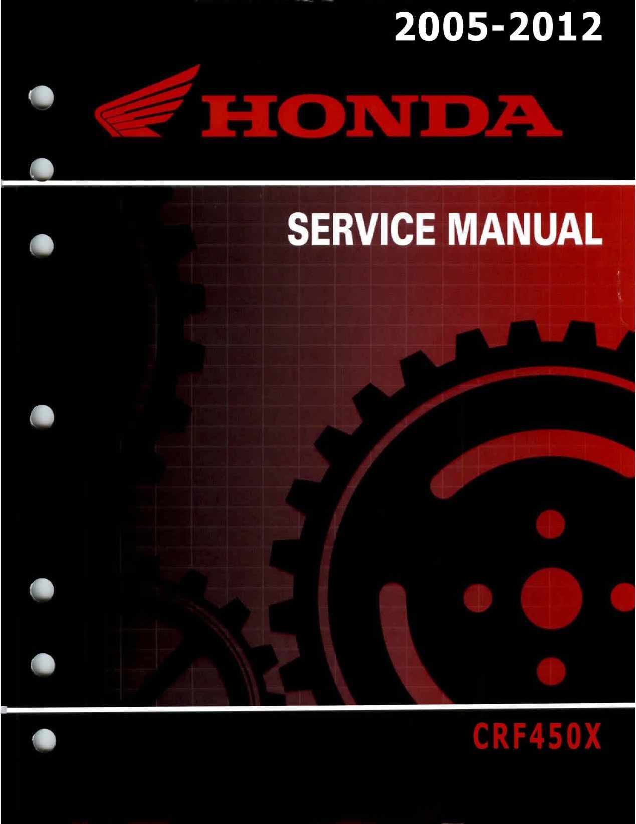 File:Honda CRF450X 2005-2012 Service Manual Repair.pdf