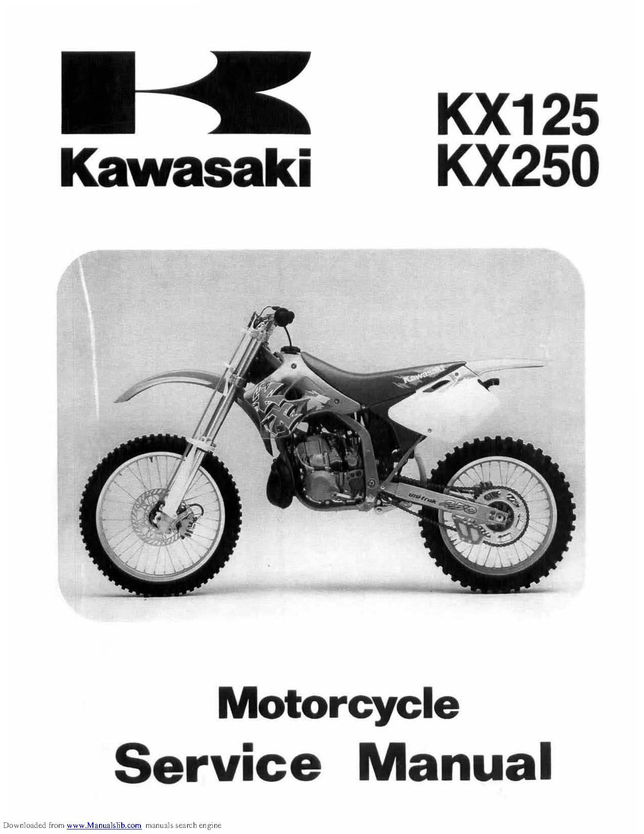 File:Kawasaki KX250 K 1994-1998 Service Manual.pdf