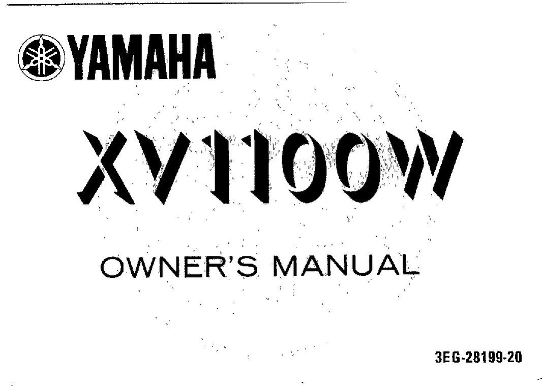File:1989 Yamaha XV1100 W Owners Manual.pdf