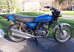 1975 Kawasaki S1B in Blue