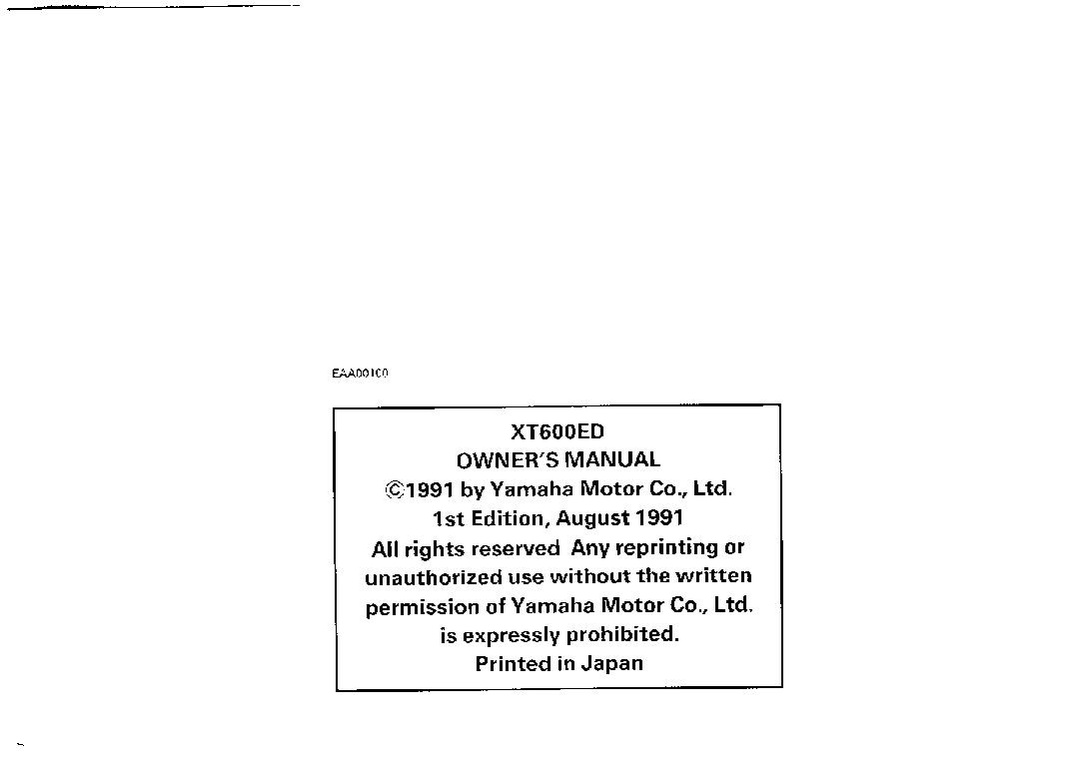 File:1992 Yamaha XT600 ED Owners Manual.pdf