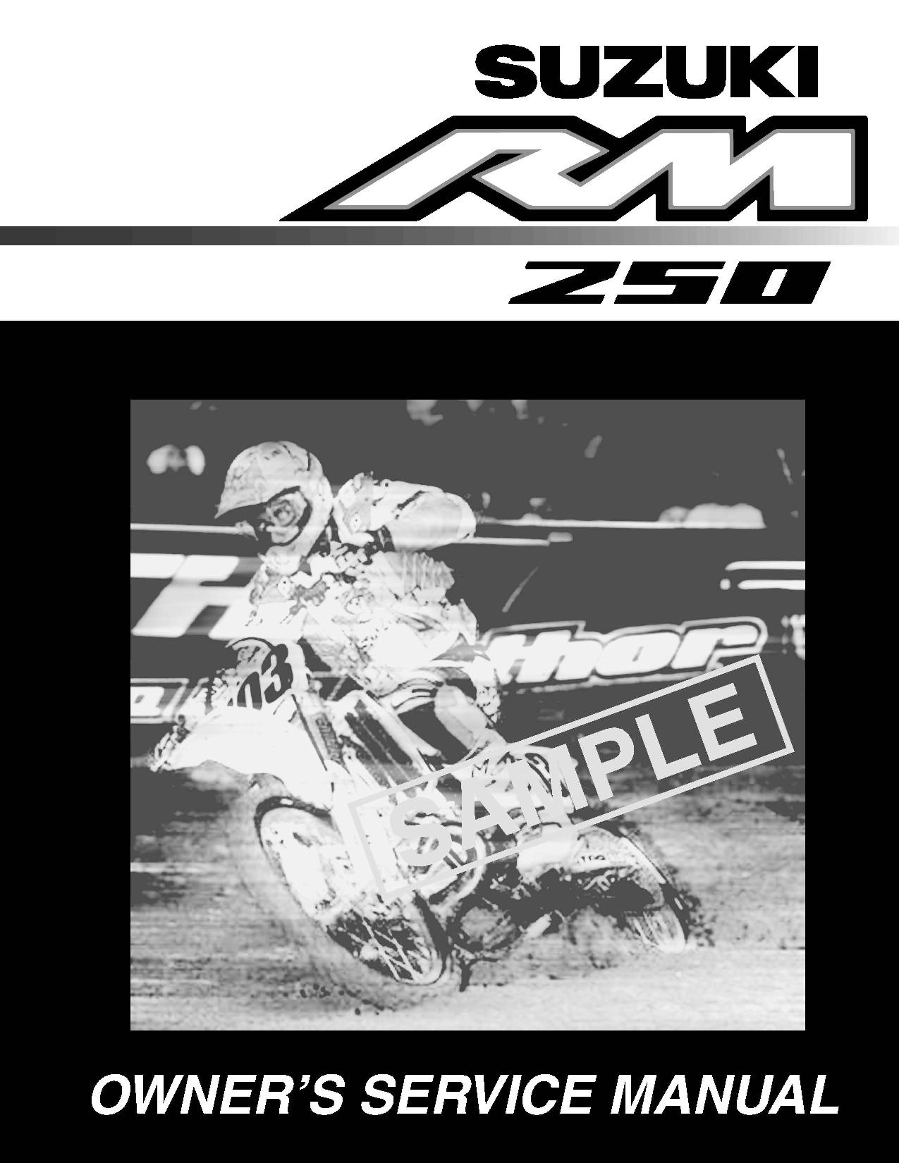 File:Suzuki RM250 2003 Service Manual.pdf