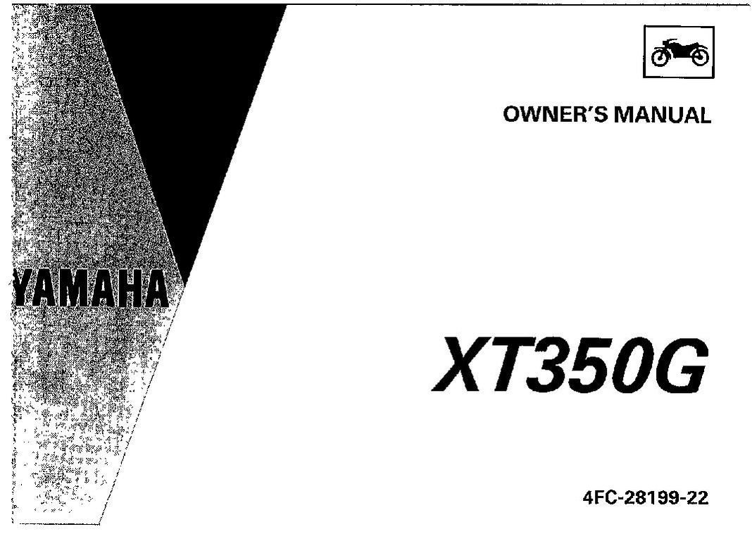 File:1995 Yamaha XT350 G Owners Manual.pdf