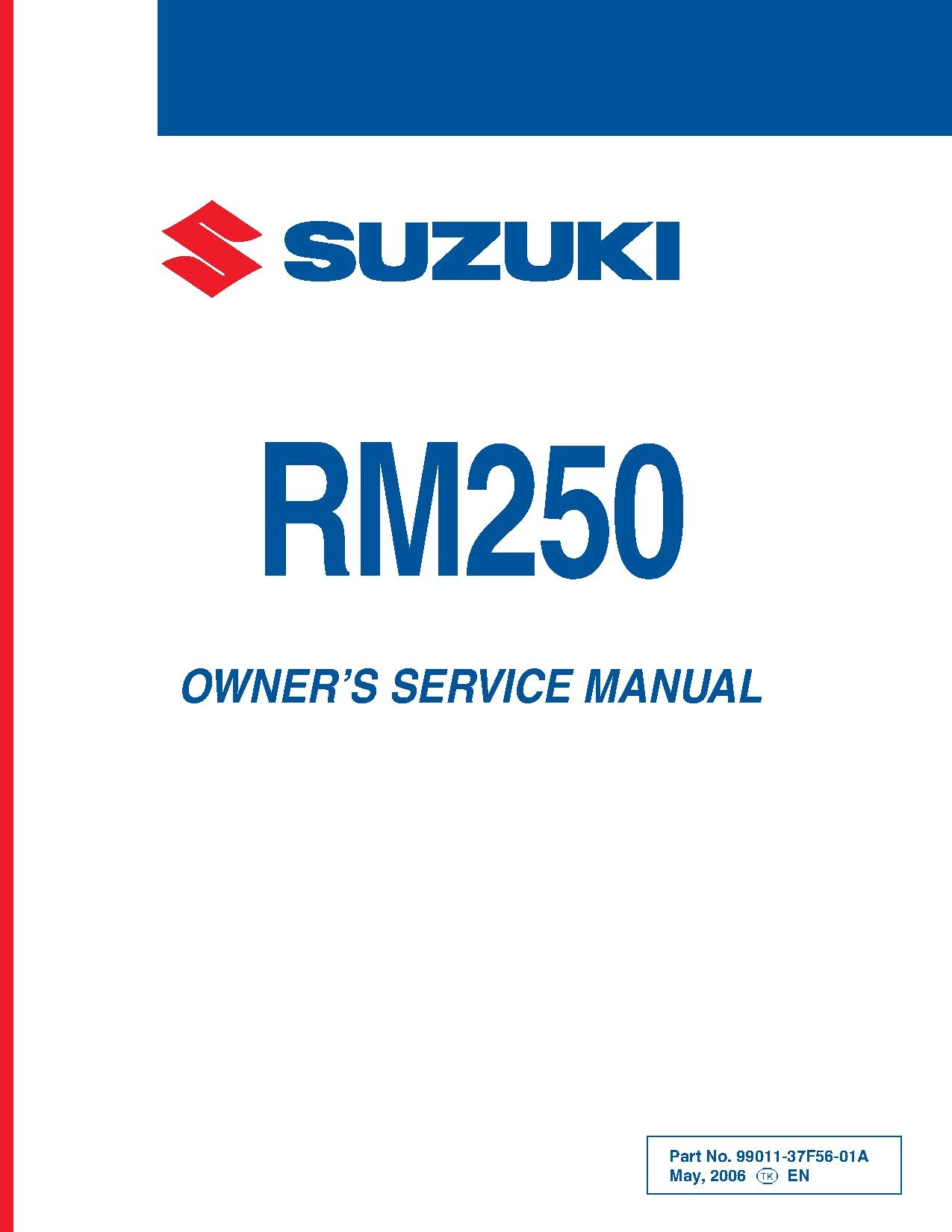 File:Suzuki RM250 K7 Owners Service Manual.pdf