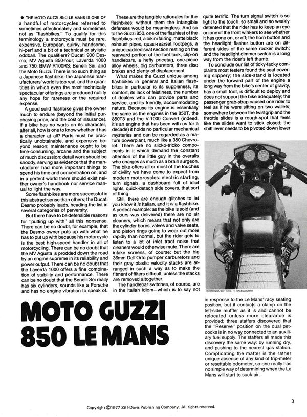 Moto Guzzi 850 Le Mans Mark I