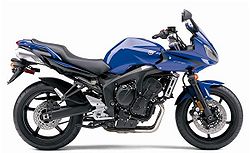 2007 Yamaha FZ6 in Blue right side