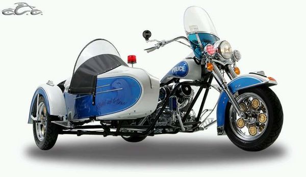 OCC POW MIA Tribute Chopper / Police Bike