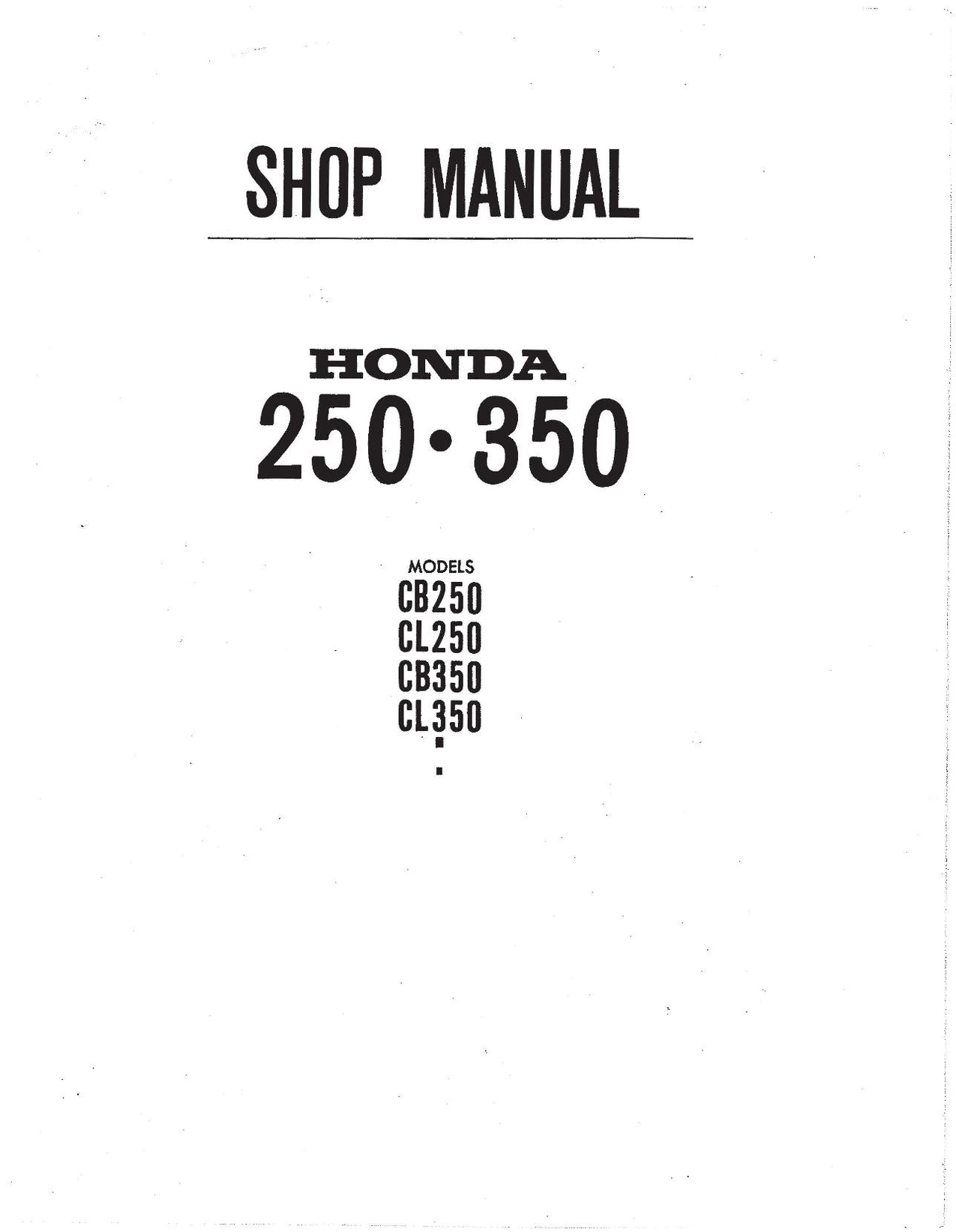 File:Honda CB250 CL350 SL350 CB350 Factory Service Manual.pdf