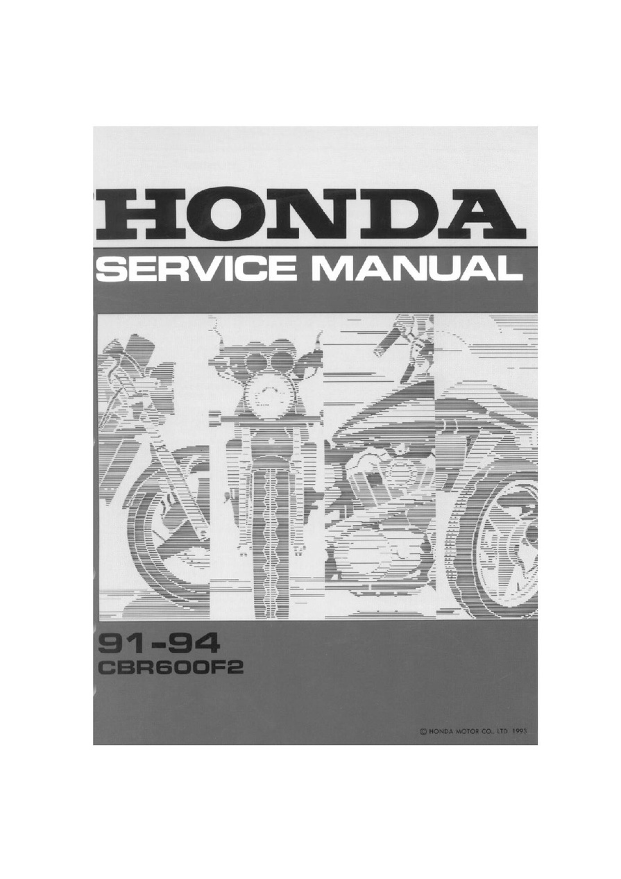 CBR600F2 Service Manual