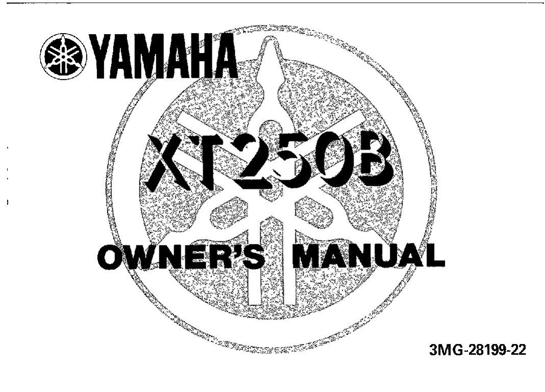 File:1991 Yamaha XT250 B Owners Manual.pdf