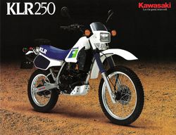 1987 Kawasaki KLR250 Brochure Front.jpg