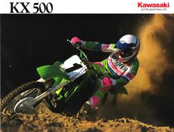 1990 Kawasaki KX500 Brochure Front.jpg