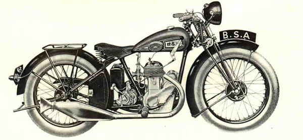 1937 BSA B3 de Luxe