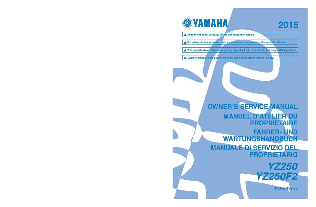 File:Yamaha YZ250 2015 Service Manual.pdf