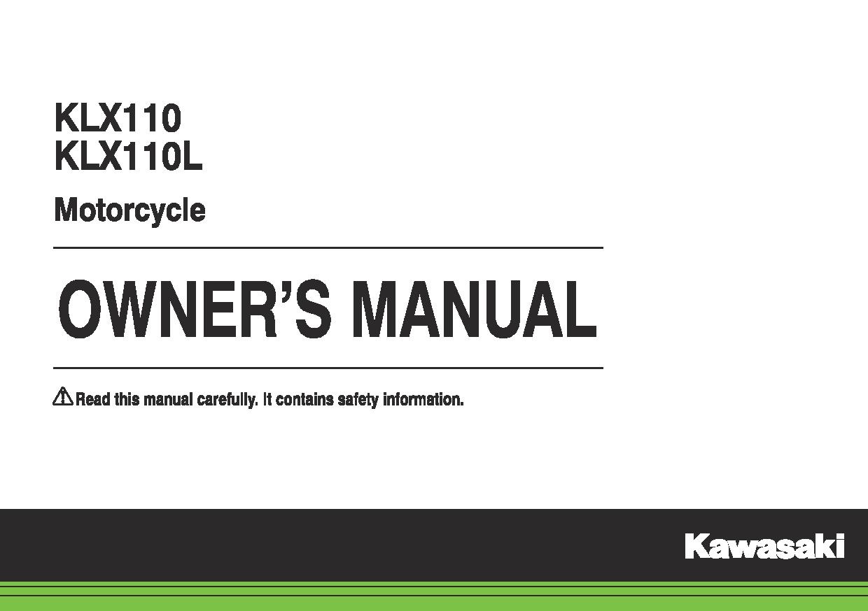 File:2015 Kawasaki KLX110L owners manual.pdf