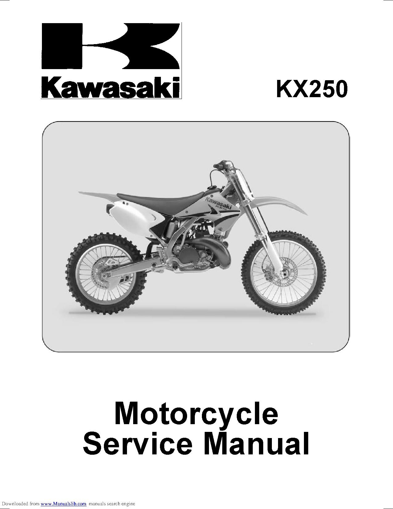 File:Kawasaki KX250 R 2005-2008 Service Manual.pdf