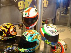 Valentino Rossi's AGV helmets.jpg