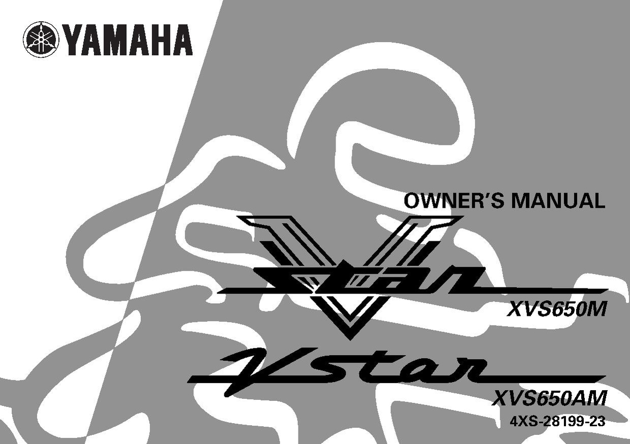 File:2000 Yamaha XVS650 Owners Manual.pdf