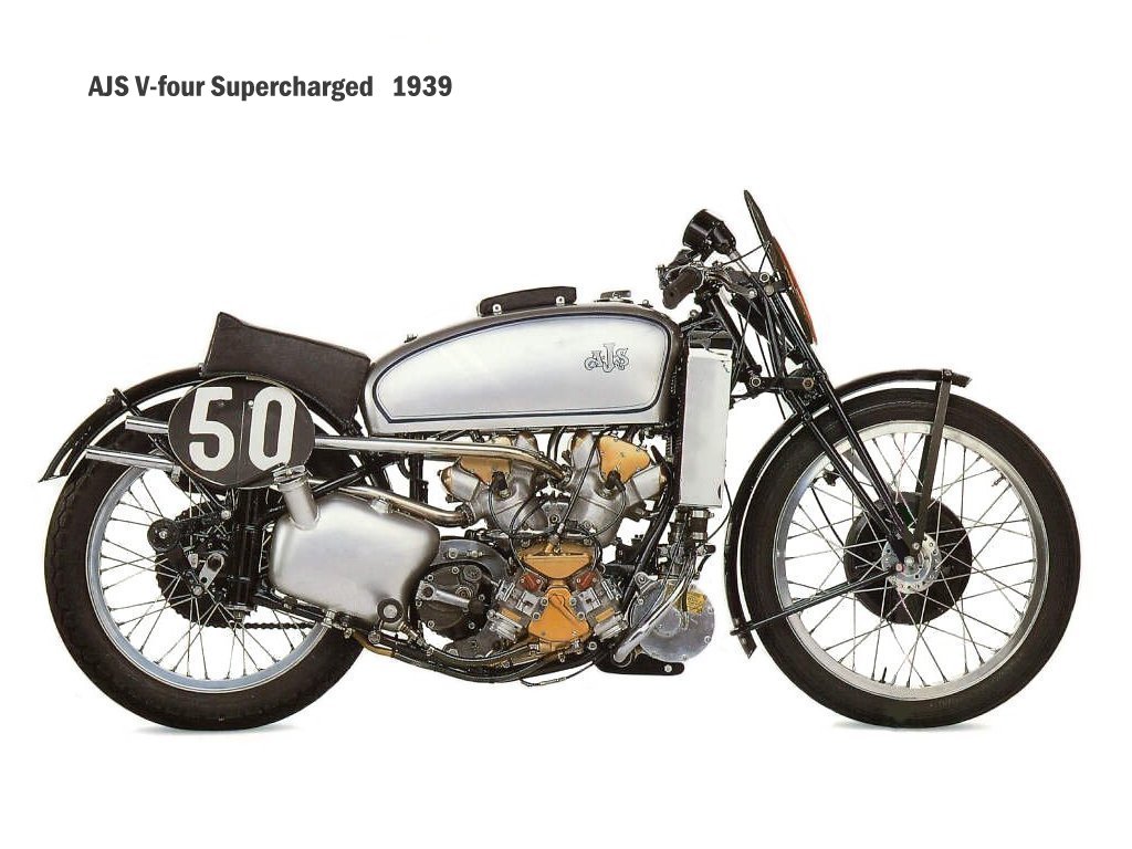 1939 AJS V four Supercharged
