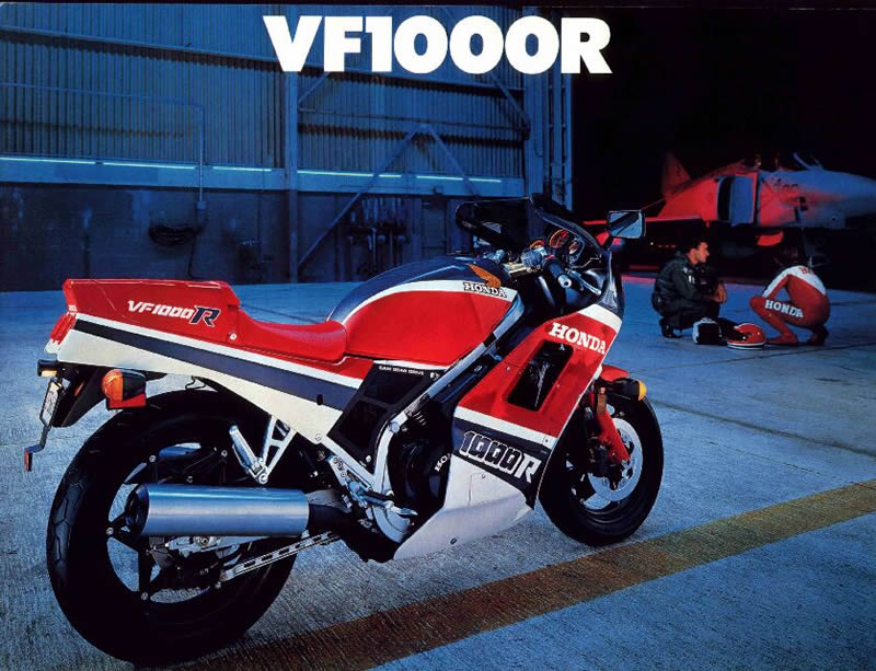 Original 1986 Honda VF1000R Dealer Sales Brochure 