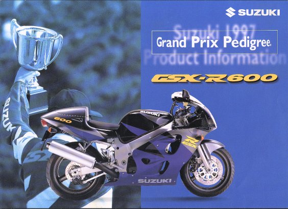 1996 Suzuki GSX-R600 brochure