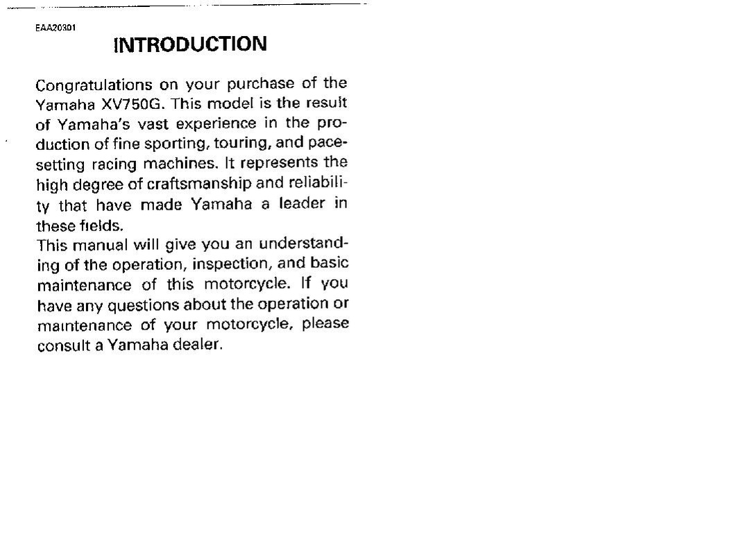 File:1995 Yamaha XV750 G Owners Manual.pdf
