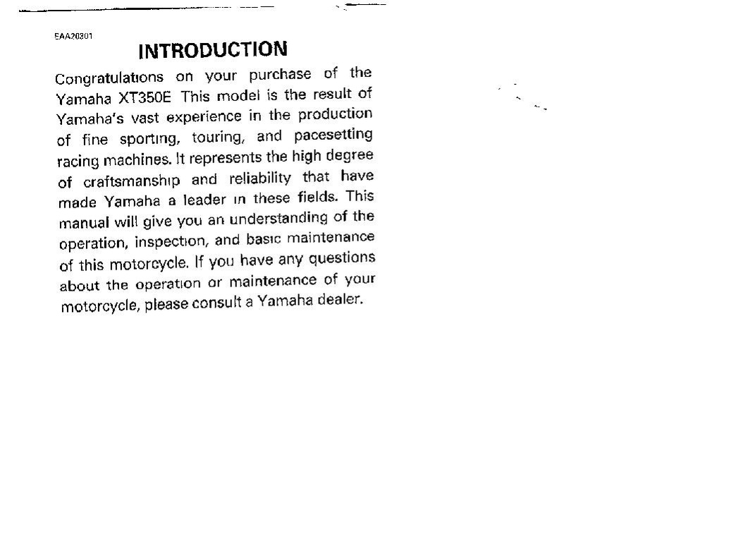 File:1994 Yamaha XT350 E Owners Manual.pdf