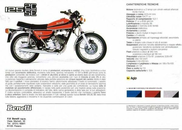 1979 Benelli 125 2C