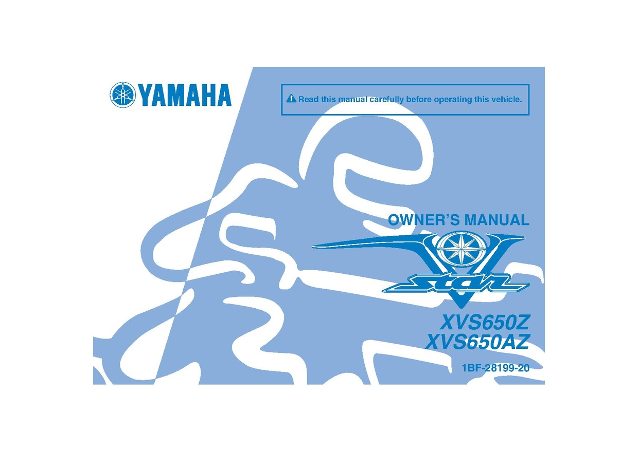 File:2010 Yamaha XVS650 Owners Manual.pdf