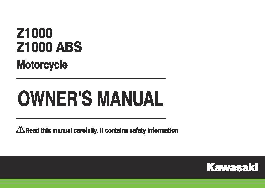 File:2015 Kawasaki Z1000 ABS owners.pdf