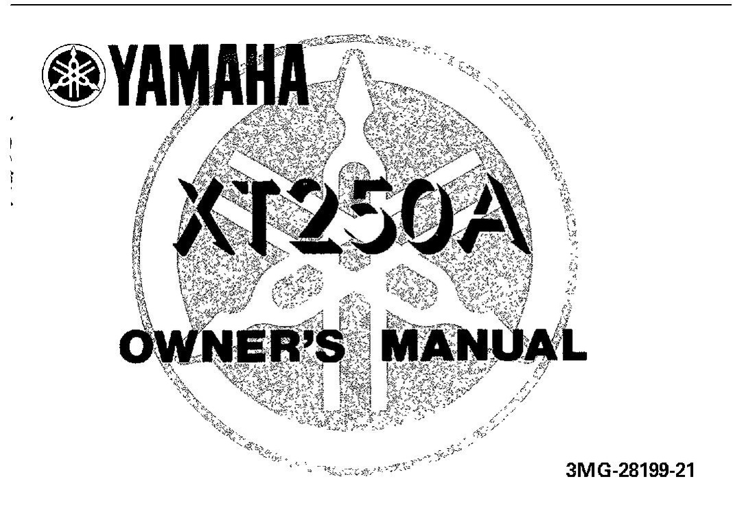 File:1990 Yamaha XT250 A Owners Manual.pdf