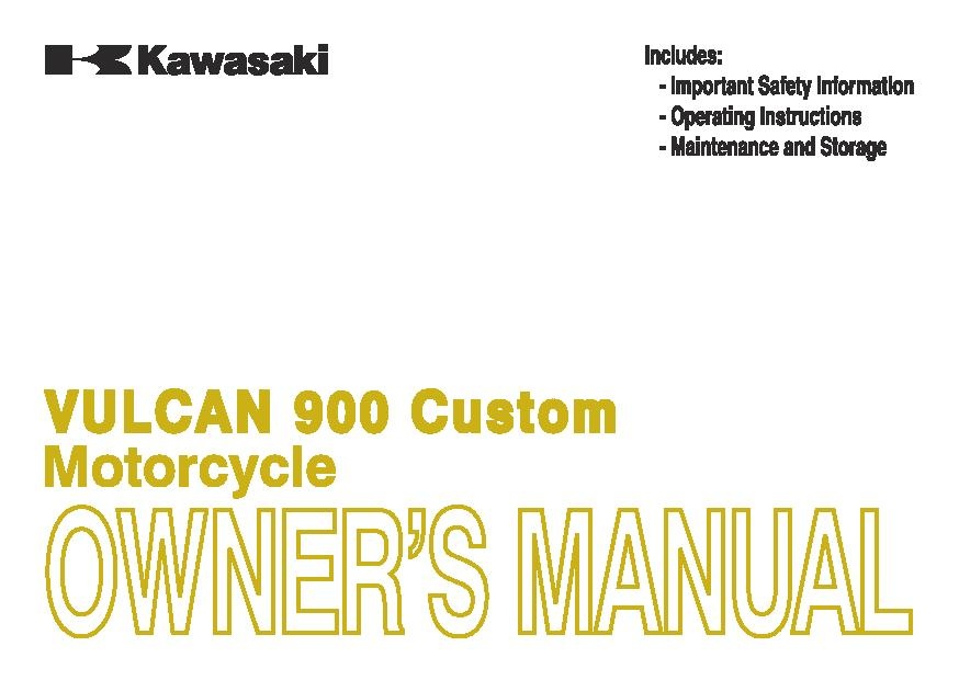 File:2013 Kawasaki Vulcan 900 Custom owners manual.pdf