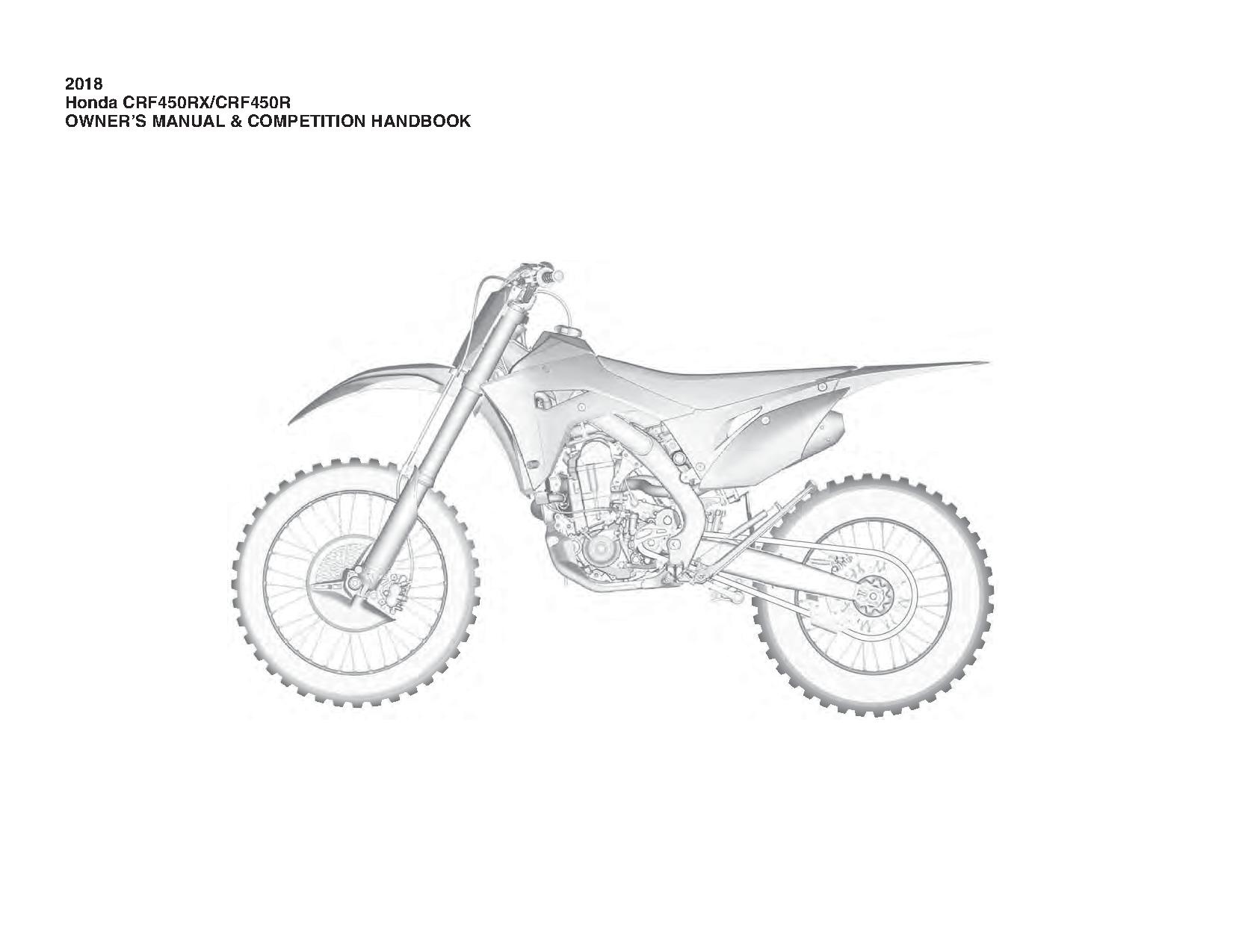 File:Honda CRF450R X 2018 Owners Manual.pdf