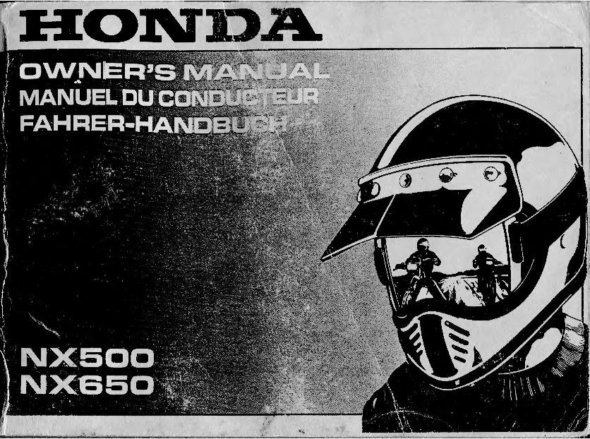 File:Honda NX650 NX500 Owners Manual 1993.pdf