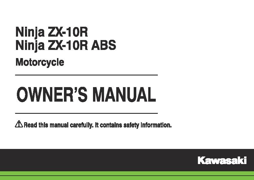 File:2014 Kawasaki Ninja ZX-10R ABS owners manual.pdf