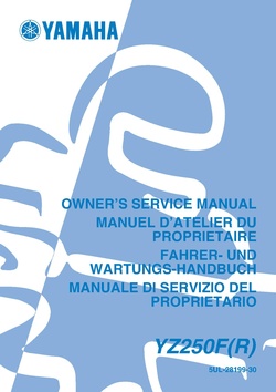 2003 Yamaha YZ250F R Owners Service Manual.pdf
