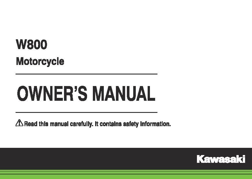 File:2015 Kawasaki W800 owners.pdf