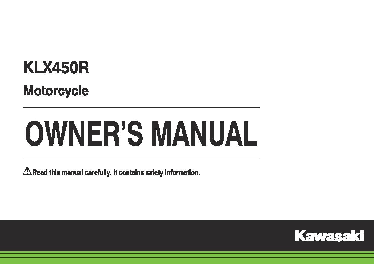 File:2015 Kawasaki KLX450R owners manual.pdf