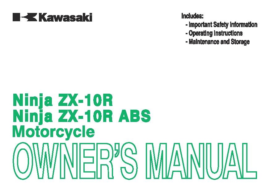 File:2013 Kawasaki Ninja ZX-10R ABS owners manual.pdf
