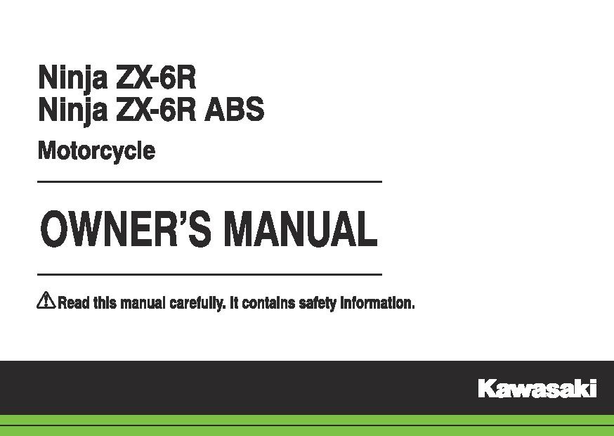 File:2014 Kawasaki Ninja ZX-6R ABS owners manual.pdf