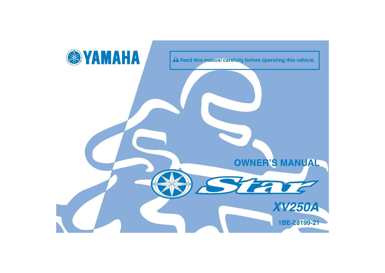 File:2011 Yamaha XV250 A Owners Manual.pdf