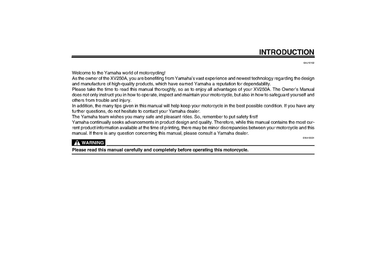 File:2011 Yamaha XV250 A Owners Manual.pdf