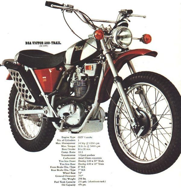 1971 - 1973 BSA B50 T