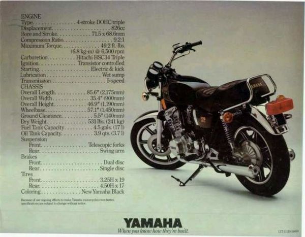 Yamaha XS850SG Special