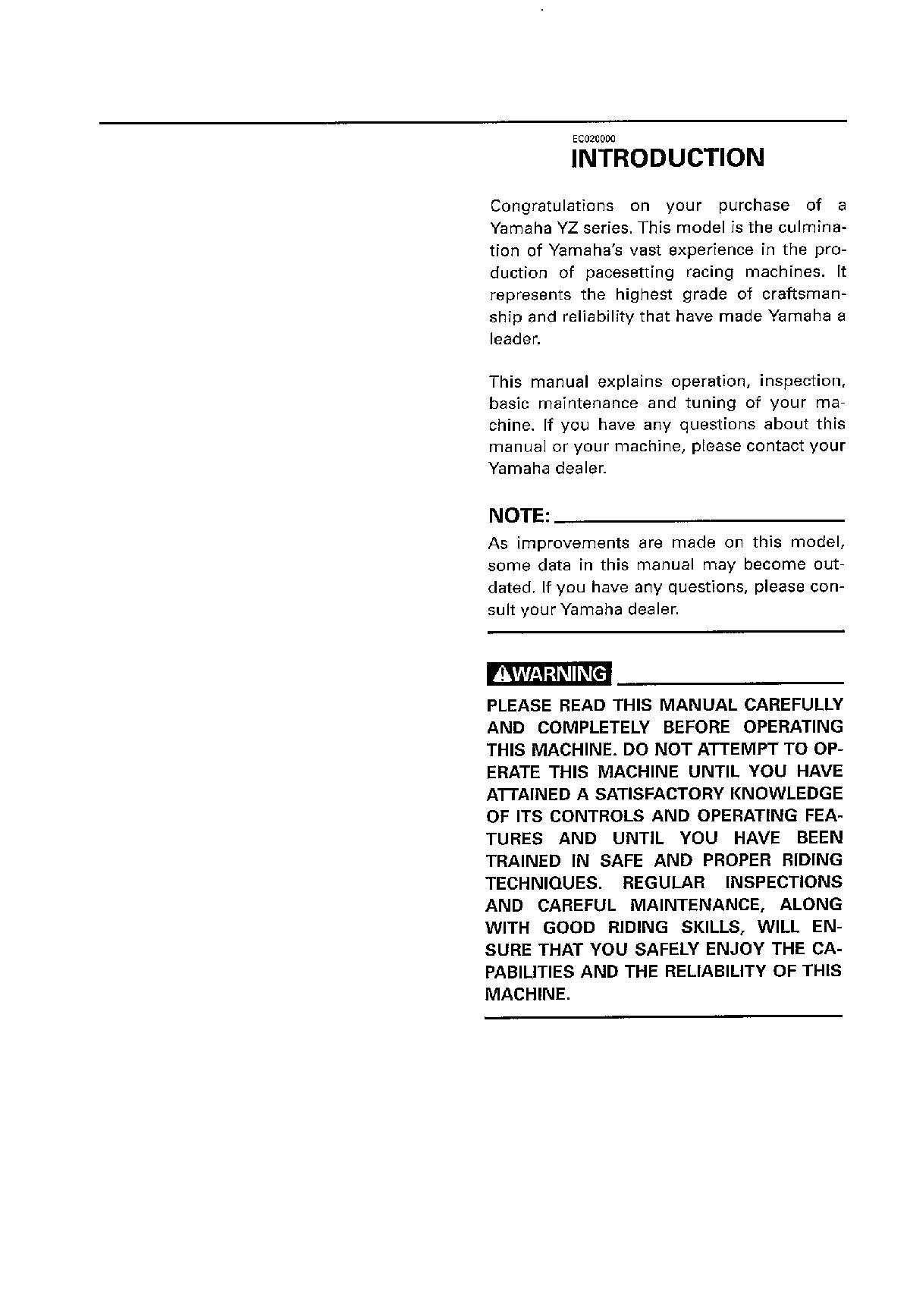 File:2000 Yamaha YZ125 (M) LC Owners Service Manual.pdf