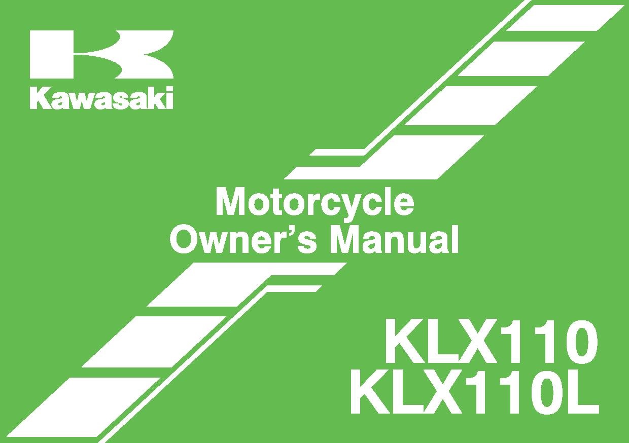 File:2013 Kawasaki KLX110L owners manual.pdf