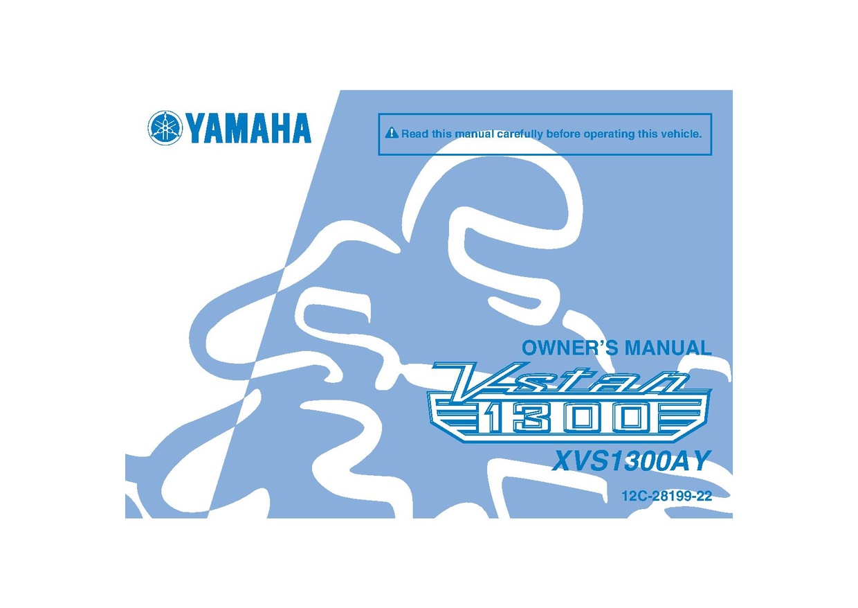 File:2009 Yamaha XVS1300A Y Owners Manual.pdf