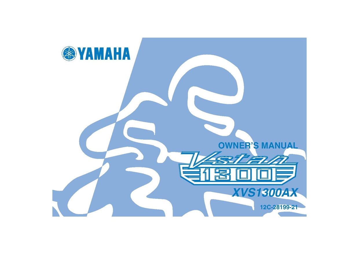 File:2008 Yamaha XVS1300A X Owners Manual.pdf