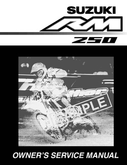 Suzuki RM250 2003 Service Manual.pdf